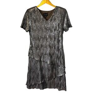 yellow mini dresses Yellow Leather Straps Lace Up Mesh Ruched Mini Dress Large